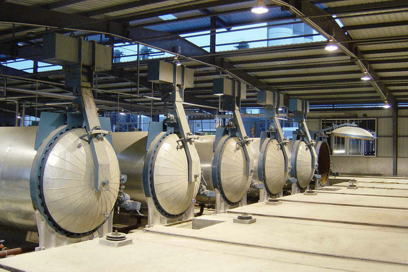 Промышленный изолированный автоклав ААК с автоклавированным газированным стандартом бетонной плиты АСМЭ